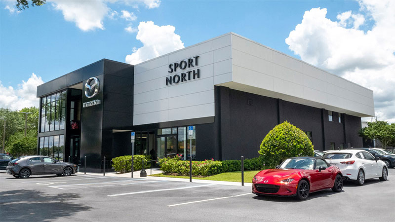 Sport Mazda North storefront in Longwood, Florida